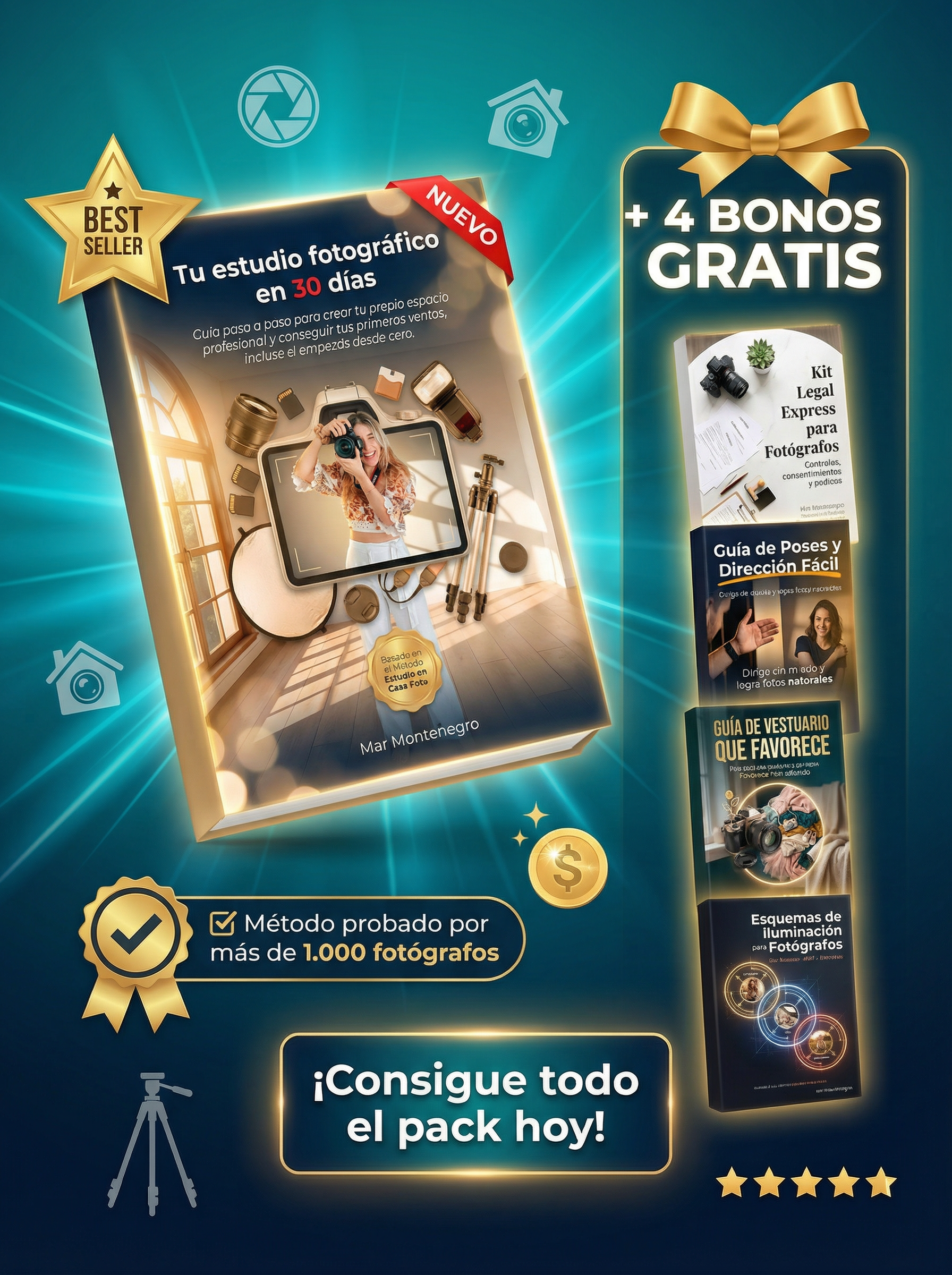 Tu Estudio fotográfico en 30 días + Bonos